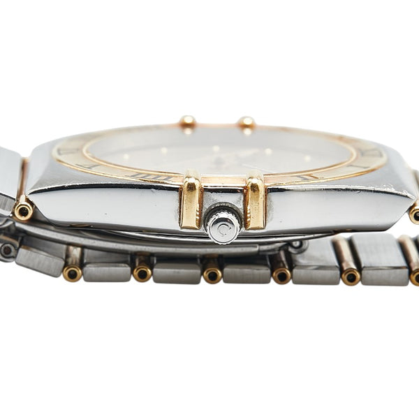 オメガ コンステレーション 腕時計 クオーツ ゴールド文字盤 ステンレススチール メッキ レディース OMEGA 【中古】