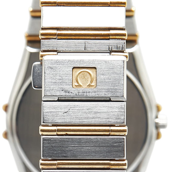 オメガ コンステレーション 腕時計 クオーツ ゴールド文字盤 ステンレススチール メッキ レディース OMEGA 【中古】