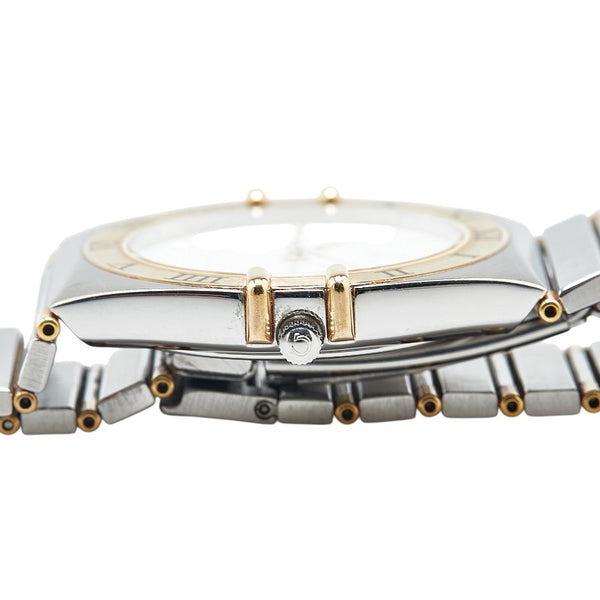 オメガ コンステレーション 腕時計 クオーツ ホワイト文字盤 ステンレススチール メッキ メンズ OMEGA 【中古】