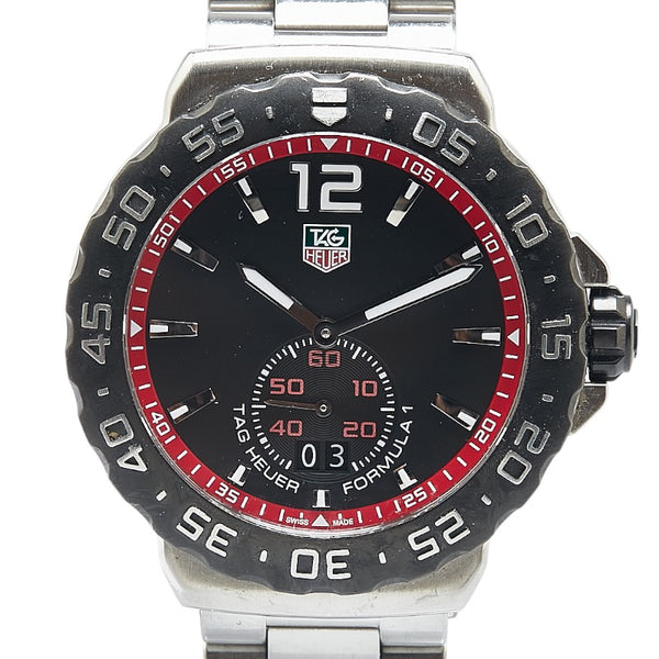 タグホイヤー フォーミュラ1 腕時計 WAU1114 クオーツ ブラック文字盤 ステンレススチール メンズ TAG HEUER 【中古】