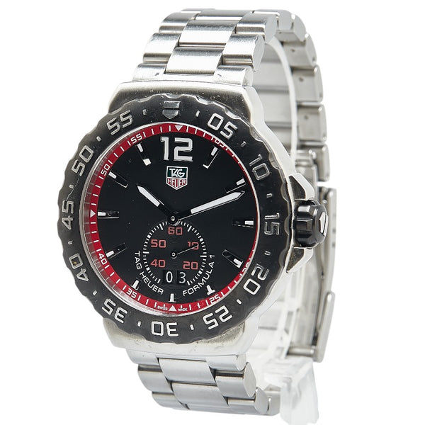 タグホイヤー フォーミュラ1 腕時計 WAU1114 クオーツ ブラック文字盤 ステンレススチール メンズ TAG HEUER 【中古】