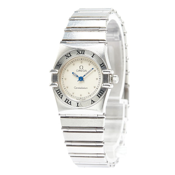 オメガ コンステレーション 腕時計 クオーツ シルバー文字盤 ステンレススチール レディース OMEGA 【中古】