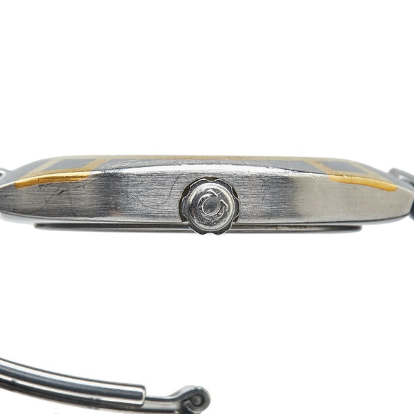 オメガ シーマスター ポラリス 腕時計 クオーツ ゴールド文字盤 ステンレススチール イエローゴールド レディース OMEGA 【中古】