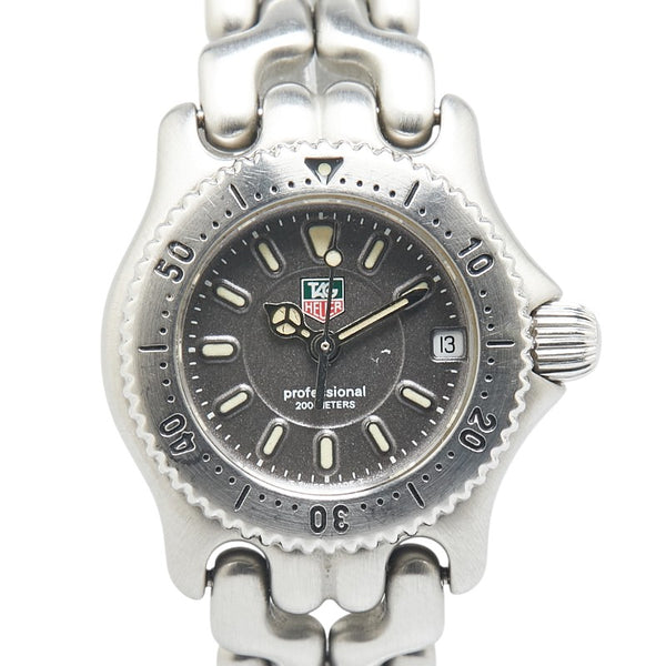 タグホイヤー セル 腕時計 WG1413-0 クオーツ グレー文字盤 ステンレススチール レディース TAG HEUER 【中古】