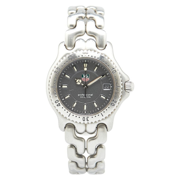 タグホイヤー セル 腕時計 WG1213-K0 クオーツ グレー文字盤 ステンレススチール メンズ TAG HEUER 【中古】