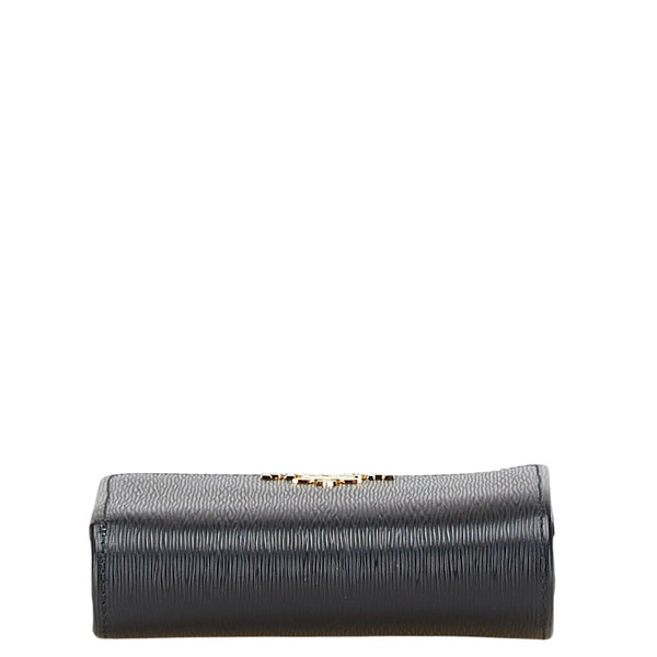 プラダ L字ファスナー 二つ折り財布 IML018 ブラック レザー レディース PRADA 【中古】