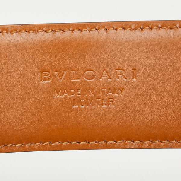ブルガリ ブルガリブルガリ ベルト サイズ:105/42 ブラウン レザー メンズ BVLGARI 【中古】