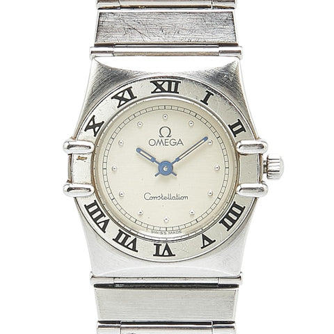 オメガ コンステレーション 腕時計 1570.30 クオーツ シルバー文字盤 ステンレススチール レディース OMEGA 【中古】
