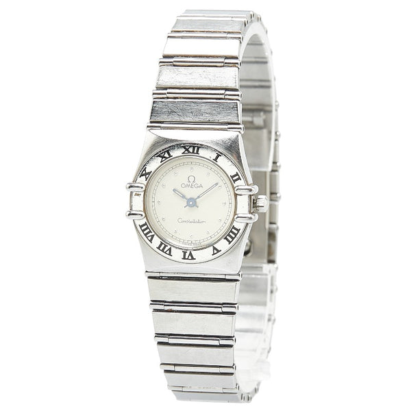 オメガ コンステレーション 腕時計 1570.30 クオーツ シルバー文字盤 ステンレススチール レディース OMEGA 【中古】