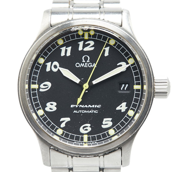 オメガ ダイナミック 腕時計 52005000 自動巻き ブラック文字盤 ステンレススチール メンズ OMEGA 【中古】