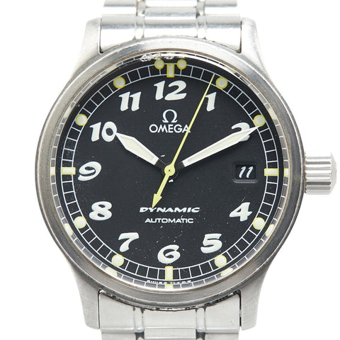 オメガ ダイナミック 腕時計 52005000 自動巻き ブラック文字盤 ステンレススチール メンズ OMEGA 【中古】