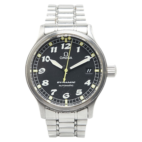 オメガ ダイナミック 腕時計 52005000 自動巻き ブラック文字盤 ステンレススチール メンズ OMEGA 【中古】