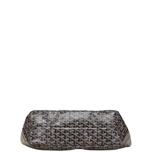 ゴヤール サンルイPM トートバッグ ブラック PVC レザー レディース GOYARD 【中古】