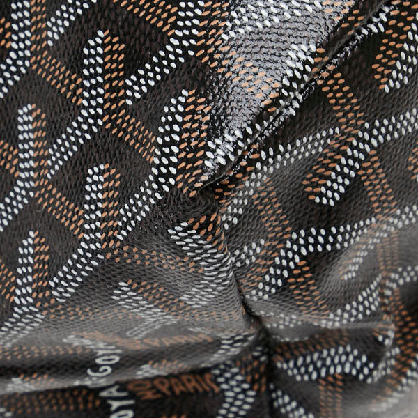 ゴヤール サンルイPM トートバッグ ブラック PVC レザー レディース GOYARD 【中古】