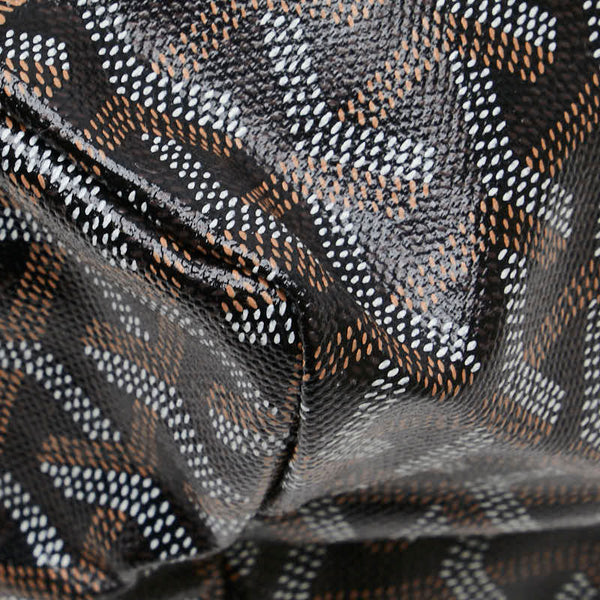 ゴヤール サンルイPM トートバッグ ブラック PVC レザー レディース GOYARD 【中古】