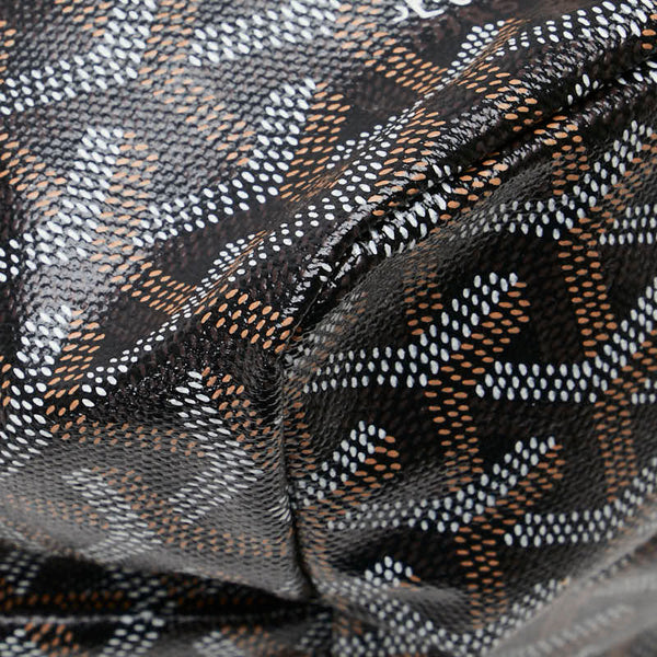ゴヤール サンルイPM トートバッグ ブラック PVC レザー レディース GOYARD 【中古】