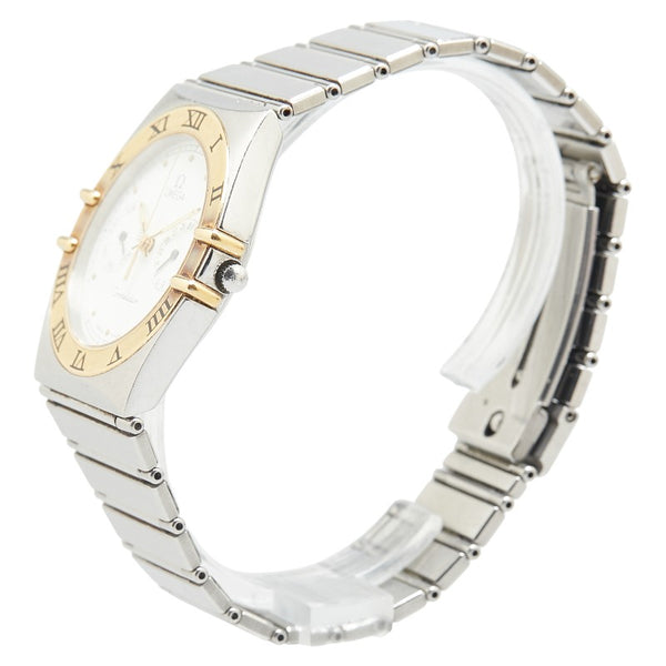 オメガ コンステレーション 腕時計 クオーツ ホワイト文字盤 ステンレススチール イエローゴールド メンズ OMEGA 【中古】