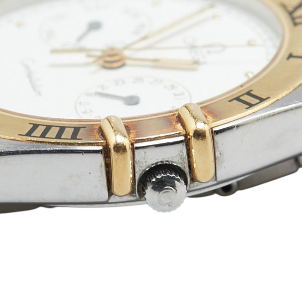 オメガ コンステレーション 腕時計 クオーツ ホワイト文字盤 ステンレススチール イエローゴールド メンズ OMEGA 【中古】