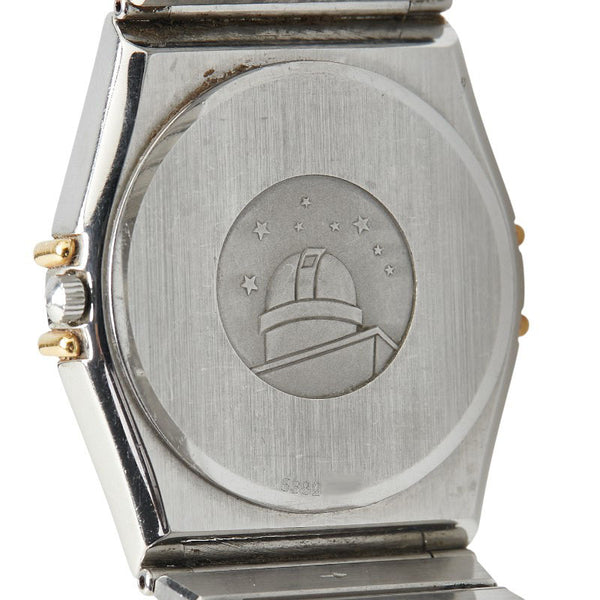 オメガ コンステレーション 腕時計 クオーツ ホワイト文字盤 ステンレススチール イエローゴールド メンズ OMEGA 【中古】