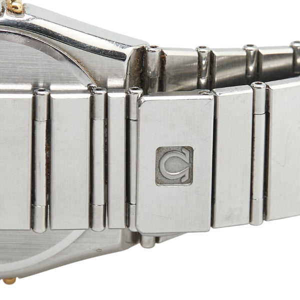 オメガ コンステレーション 腕時計 クオーツ ホワイト文字盤 ステンレススチール イエローゴールド メンズ OMEGA 【中古】