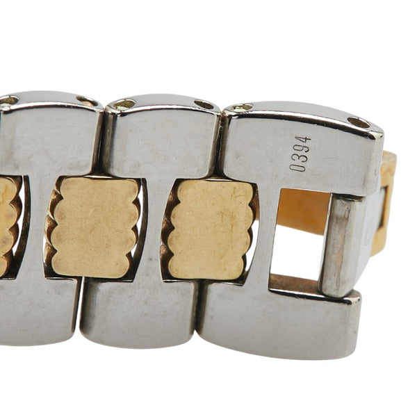 ディオール オクタゴン 腕時計 D48 203 クオーツ グレー文字盤 ステンレススチール メッキ レディース Dior 【中古】
