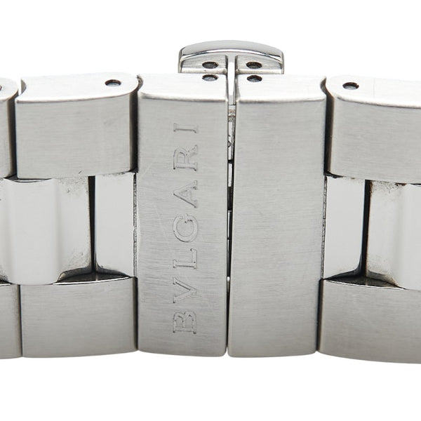 ブルガリ ソロテンポ 腕時計 ST37S クオーツ ブラック文字盤 ステンレススチール メンズ BVLGARI 【中古】