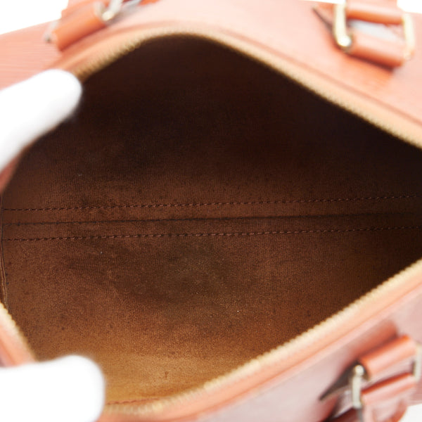 ルイ ヴィトン エピ スピーディ25 ハンドバッグ ミニボストンバッグ M43013 ケニアブラウン レザー レディース LOUIS VUITTON 【中古】
