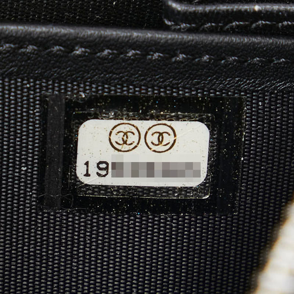 シャネル シンプリーCC ココマーク 長財布 ラウンドファスナー ブラック ラムスキン エナメル レディース CHANEL 【中古】