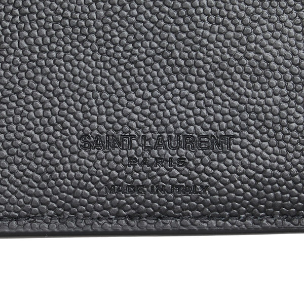 サンローラン 二つ折り財布 396303 ブラック レザー メンズ SAINT LAURENT 【中古】