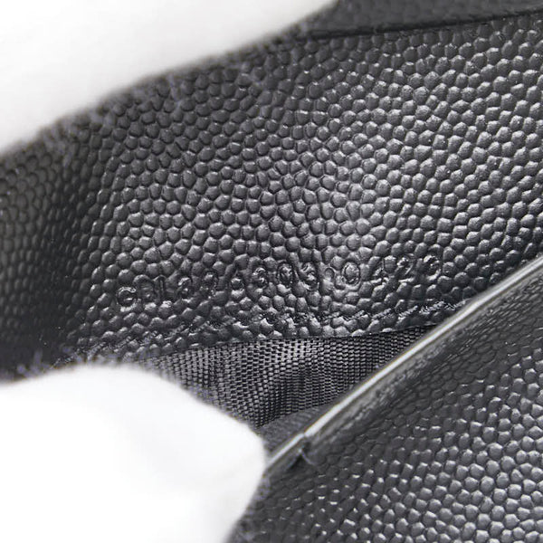 サンローラン 二つ折り財布 396303 ブラック レザー メンズ SAINT LAURENT 【中古】