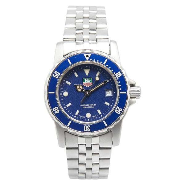 タグホイヤー 腕時計 WD1414-G-20 クオーツ ブルー文字盤 ステンレススチール レディース TAG HEUER 【中古】