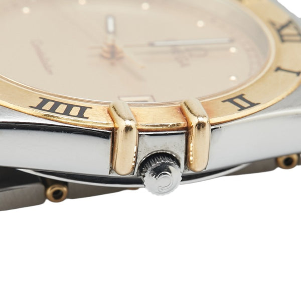 オメガ コンステレーション 腕時計 クオーツ ゴールド文字盤 ステンレススチール イエローゴールド メンズ OMEGA 【中古】