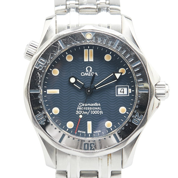 オメガ シーマスター300 腕時計 2562.80 クオーツ ブラック文字盤 ステンレススチール メンズ OMEGA 【中古】