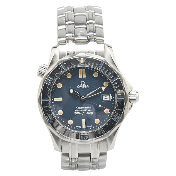 オメガ シーマスター300 腕時計 2562.80 クオーツ ブラック文字盤 ステンレススチール メンズ OMEGA 【中古】