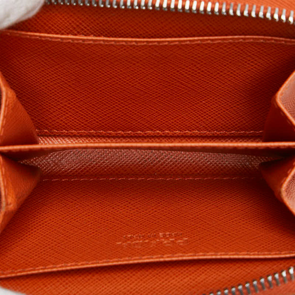 プラダ 三角ロゴプレート コインケース 2MM003 オレンジ レザー レディース PRADA 【中古】
