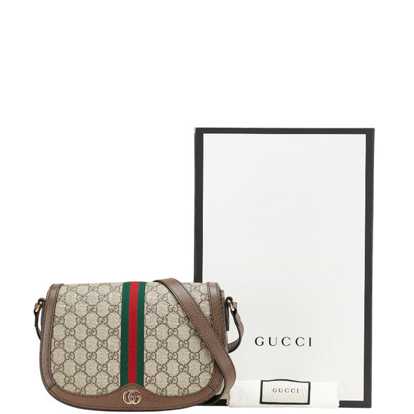 グッチ GGスプリーム オフィディア 斜め掛け ショルダーバッグ 601044 ベージュ マルチカラー PVC レザー レディース GUCCI 【中古】