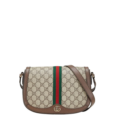 グッチ GGスプリーム オフィディア 斜め掛け ショルダーバッグ 601044 ベージュ マルチカラー PVC レザー レディース GUCCI 【中古】