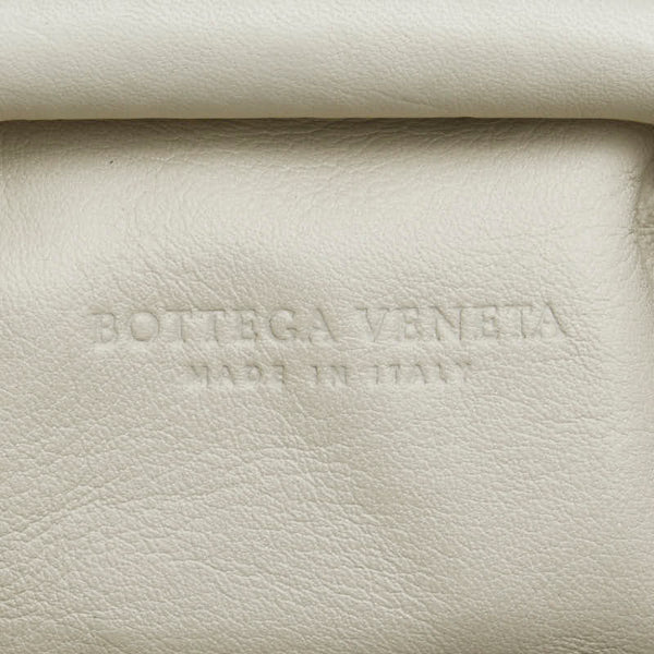 ボッテガヴェネタ ミニ ザ ポーチ ショルダーバッグ アイボリー レザー レディース BOTTEGAVENETA 【中古】