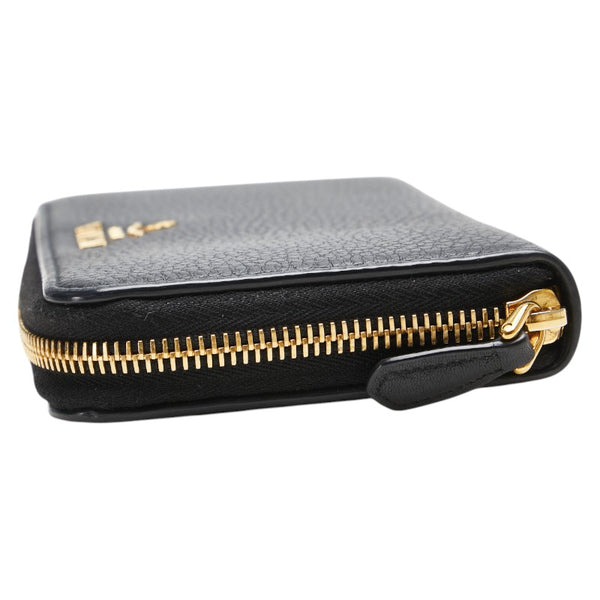 プラダ ラウンドファスナー 長財布 ネイビー レザー レディース PRADA 【中古】