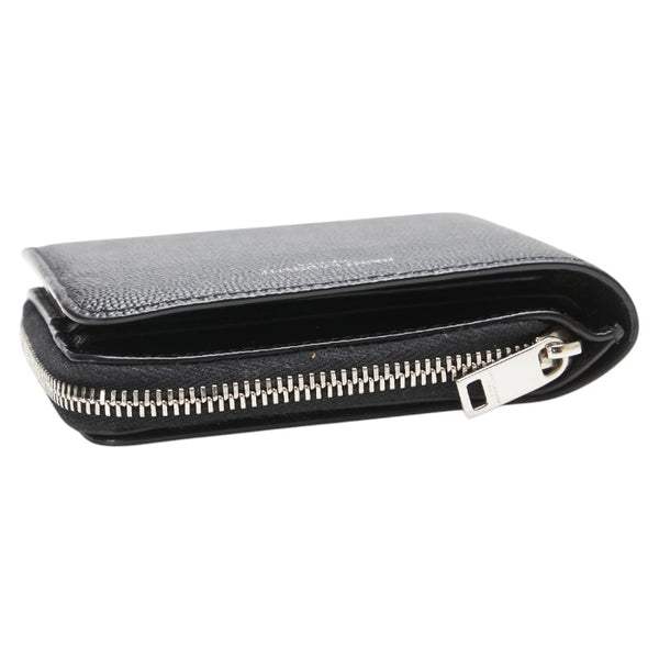 サンローラン イーストウエスト 二つ折り財布 コンパクトウォレット 556268 ブラック レザー メンズ SAINT LAURENT 【中古】