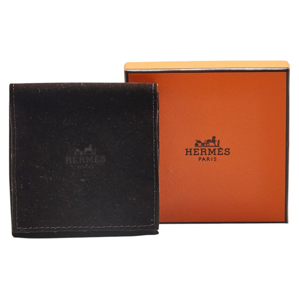 エルメス ユニ バングル ゴールド ブラック メッキ レディース HERMES 【中古】