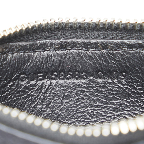 サンローラン コインケース パスケース フラグメントケース 458583 ブラック レザー メンズ SAINT LAURENT 【中古】