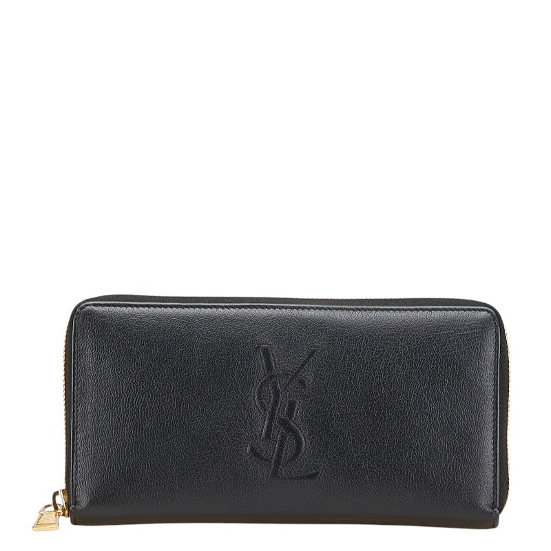 サンローラン YSLロゴ 長財布 352904 ブラック レザー レディース SAINT LAURENT 【中古】