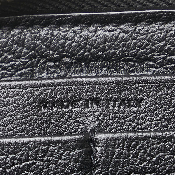 サンローラン YSLロゴ 長財布 352904 ブラック レザー レディース SAINT LAURENT 【中古】