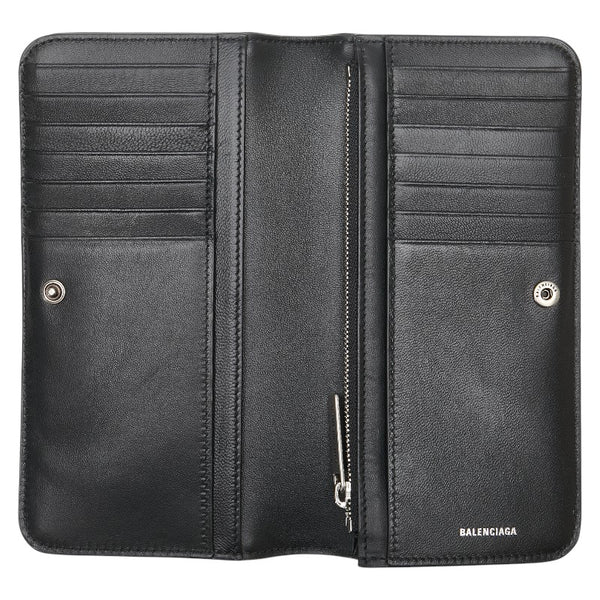 バレンシアガ モナコ 長財布 765428 ブラック レザー レディース BALENCIAGA 【中古】