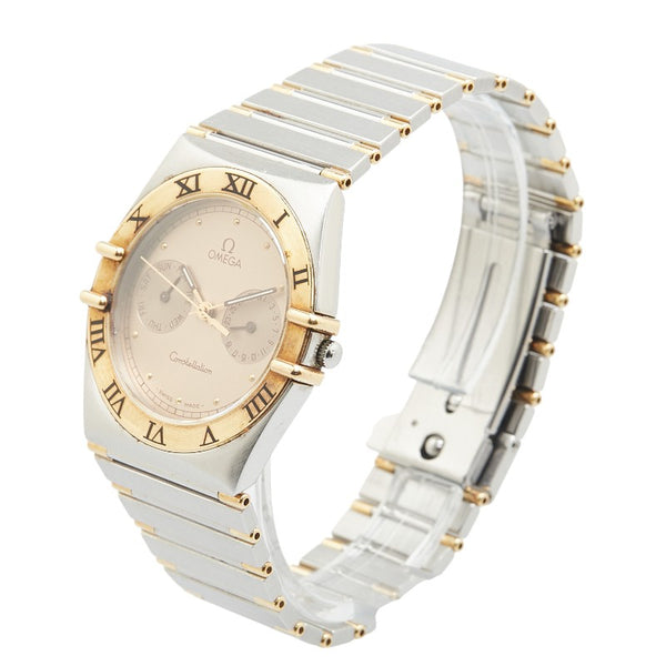 オメガ コンステレーション 腕時計 クオーツ ゴールド文字盤 ステンレススチール イエローゴールド メンズ OMEGA 【中古】