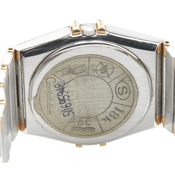 オメガ コンステレーション 腕時計 クオーツ ゴールド文字盤 ステンレススチール イエローゴールド メンズ OMEGA 【中古】