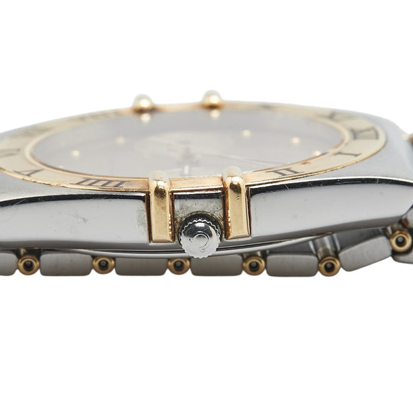 オメガ コンステレーション 腕時計 クオーツ ゴールド文字盤 ステンレススチール イエローゴールド メンズ OMEGA 【中古】