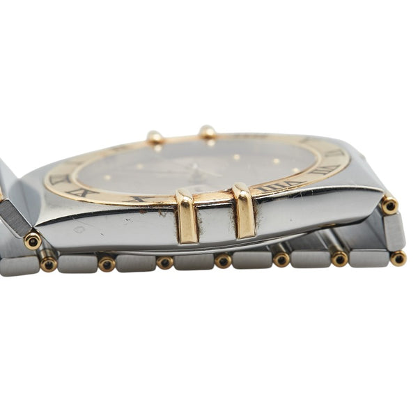 オメガ コンステレーション 腕時計 クオーツ ゴールド文字盤 ステンレススチール イエローゴールド メンズ OMEGA 【中古】