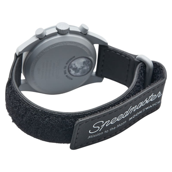 オメガ ×スウォッチ ムーンスウォッチ MISSION TO THE MOON 腕時計 SO33M100 クオーツ ブラック文字盤 セラミック ナイロン メンズ OMEGA 【中古】
